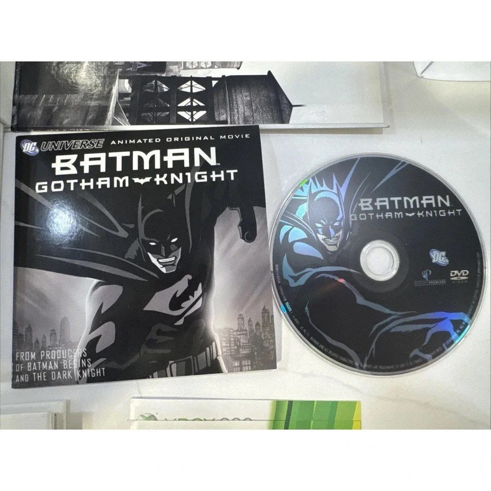 Batman Arkham city Statue Box DVD And Book.  Xbox Game Is Not Included